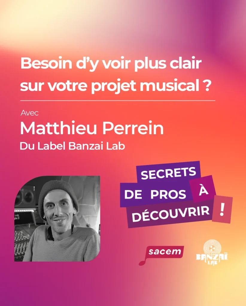 Replay Webinaire Gestion de Carrière Musicale - Matthieu Perrein