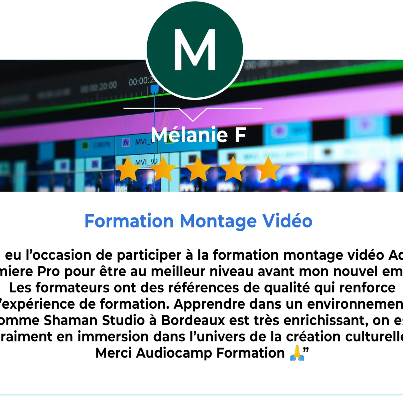 Avis montage vidéo 1